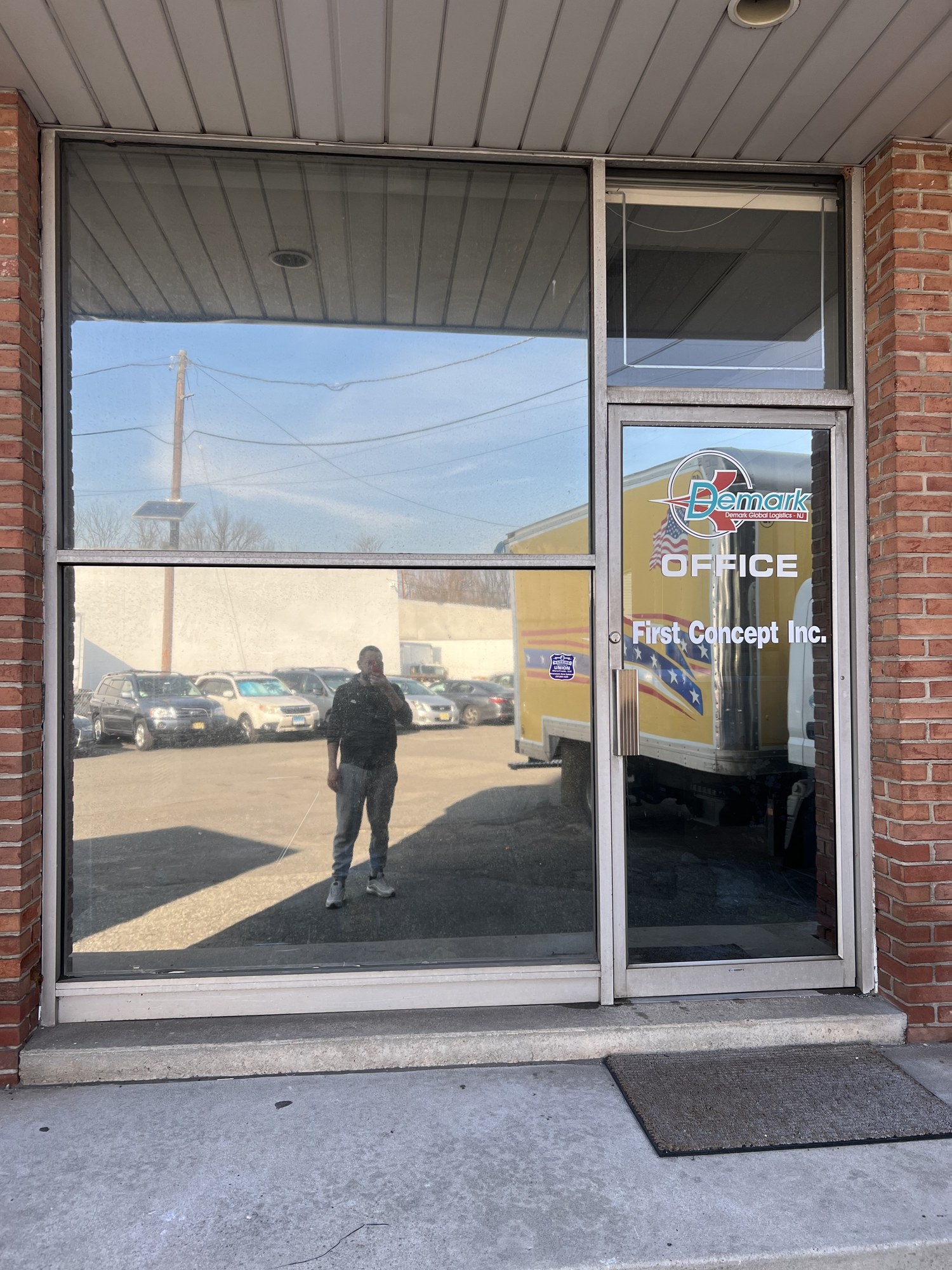Office glass door tint