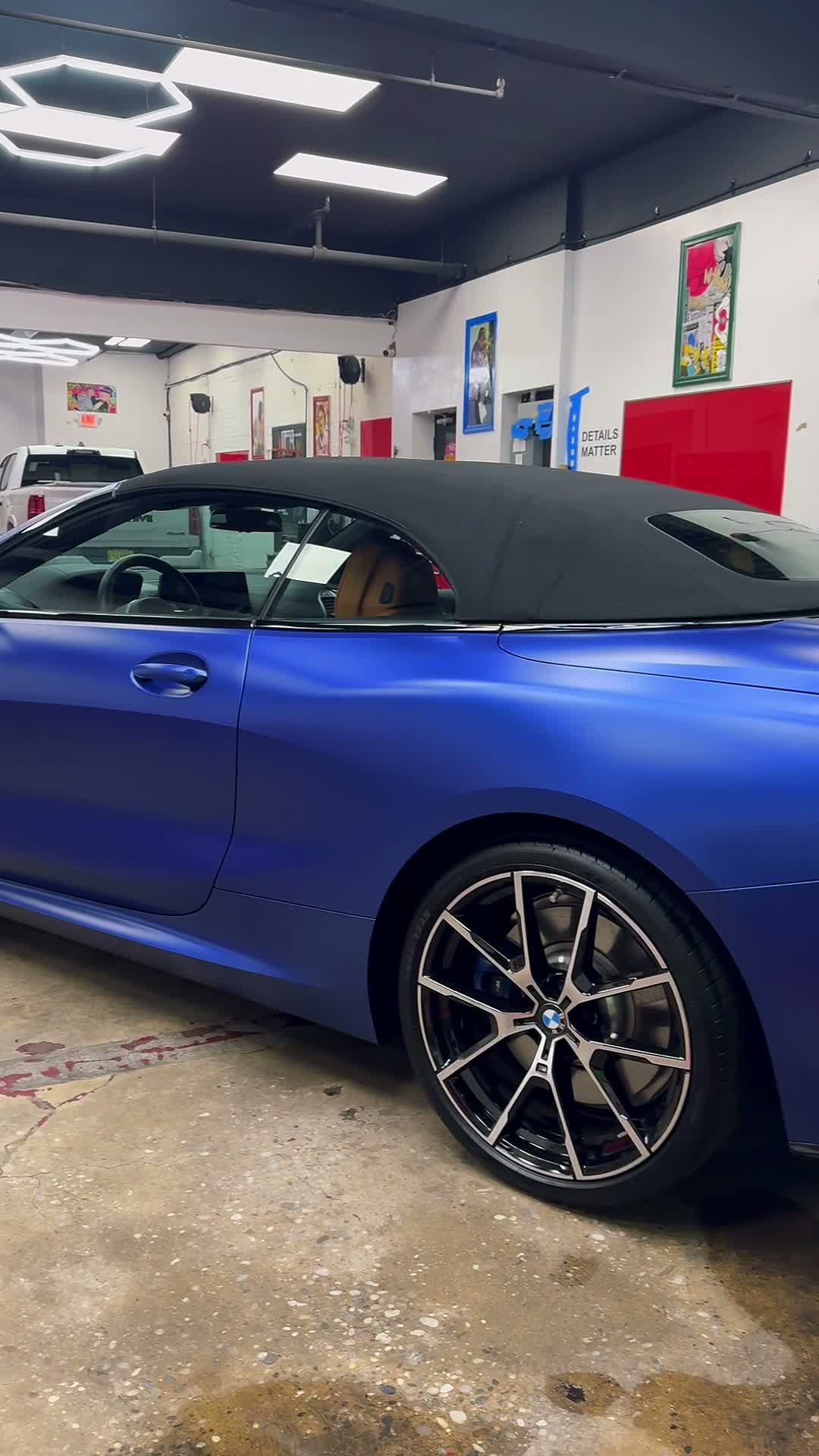 BMW M8 Convertible — Satin Colored PPF, Ceramic Window Tint